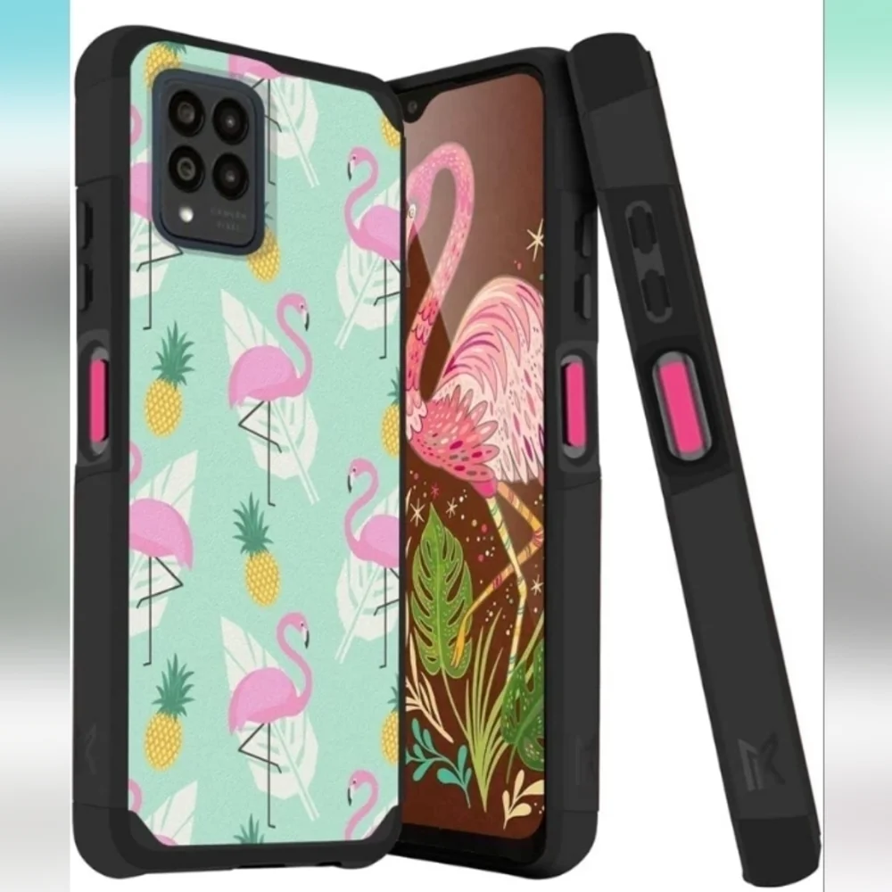 Compatible for T-Mobile Revvl 6 Pro 5G Phone Case, Dual Layer Hybrid .